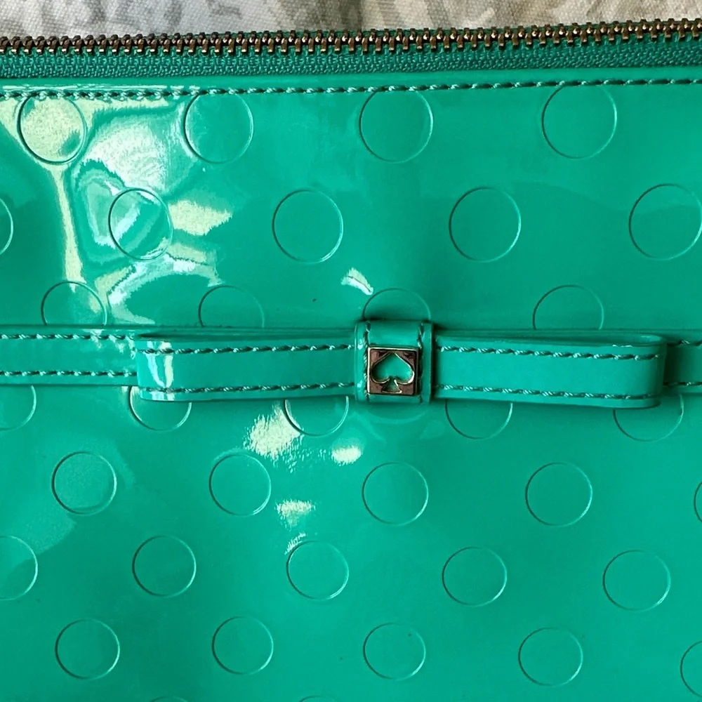 Kate Spade Turquoise Glossy Tote - Picture 4 of 13